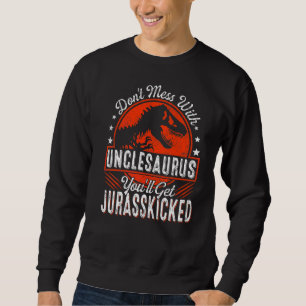 Family Matching Uncle Dinosaurs Christmas Father's Sweatshirt