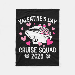 Family Matching Valentines Day Cruise 2026 Husband Fleece Blanket