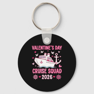 Family Matching Valentines Day Family Cruise Squad Key Ring