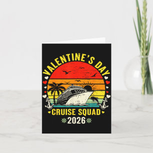 Family Matching Valentines Day For Couples Cruise  Card