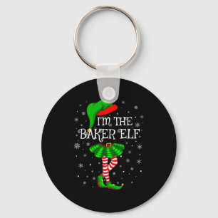Family Matching Women Girls I'm The Baker Elf Chri Key Ring