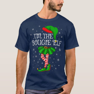 Family Matching Women Girls I'm The Bougie Elf Chr T-Shirt