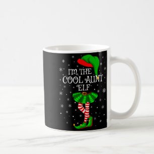 Family Matching Women Girls I'm The Cool Aunt Elf Coffee Mug