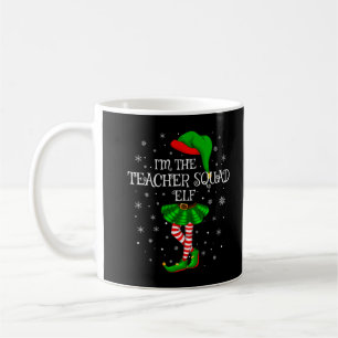 Family Matching Women Girls The Teacher Squad Elf Coffee Mug