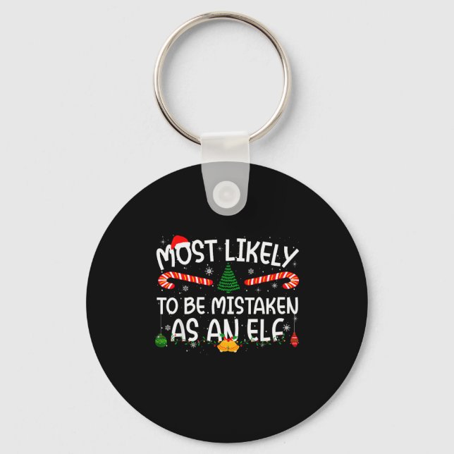 Family Matching Xmas Most Likely To Be Mistaken As Key Ring (Front)