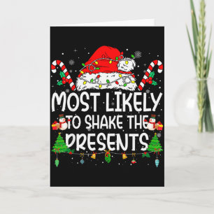 Family Matching Xmas Most Likely To Shake The  Card