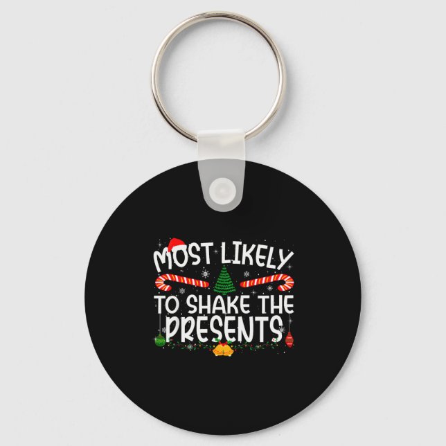 Family Matching Xmas Most Likely To Shake The  Key Ring (Front)