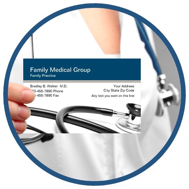Family Medical Doctor Business Cards (Creator Uploaded)