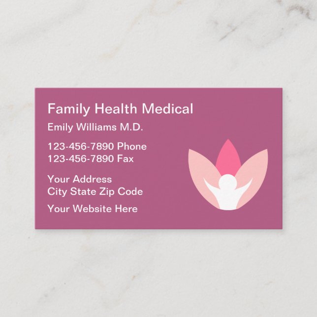 Family Medical Obstetrician Business Card (Front)