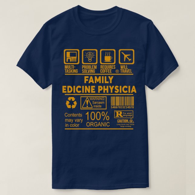 FAMILY MEDICINE PHYSICIAN NICE DESIGN 2017 5 T-Shirt (Design Front)