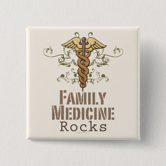 Family Medicine Rocks Button (Front)