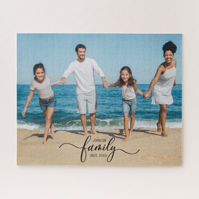 Family memories 1 photo collage handwritten text   jigsaw puzzle (Horizontal)