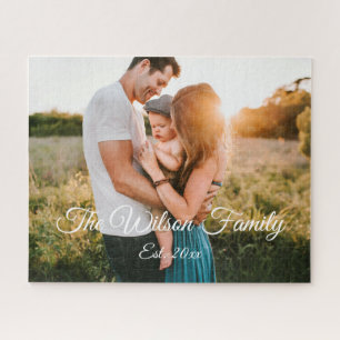 Family memories custom photo jigsaw puzzle