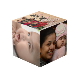 Family Memories Personalised Photo Cube