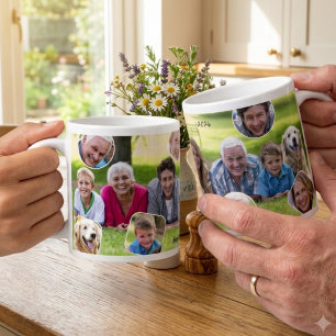 Family Memories Photo Collage Holiday Gift Large Coffee Mug
