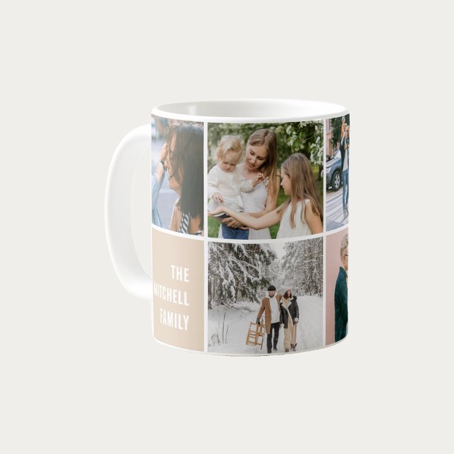 Family Memories Simple Photo Collage Coffee Mug (Creator Uploaded)