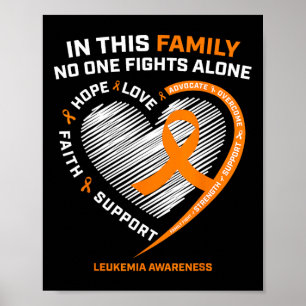 Family Men Women Kids Leukaemia Awareness  Leukaem Poster