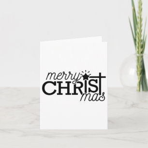 Family Merry Christmas Christian Cross Pyjamas Xma Card