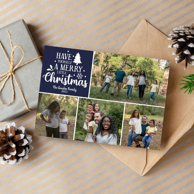 Family Merry Christmas Holiday Photo Card (Creator Uploaded)