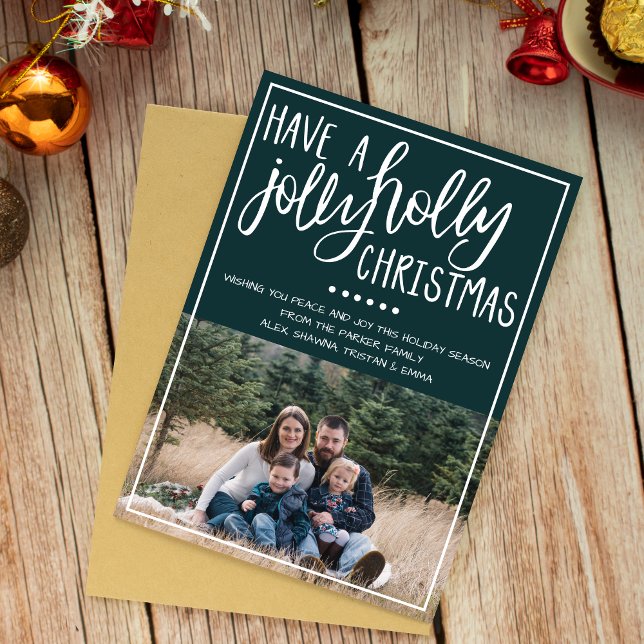Family Merry Christmas Holiday Photo Card (Creator Uploaded)