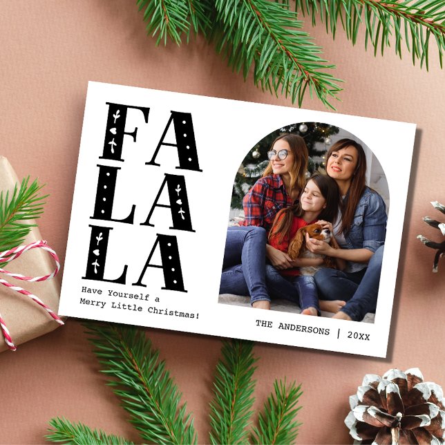Family Modern Arch Photo Christmas  Holiday Card (Family Modern Arch Photo Christmas Holiday Card)