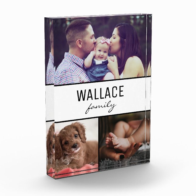 "Family Moments: Customisable Triple Photo Block" (Left)
