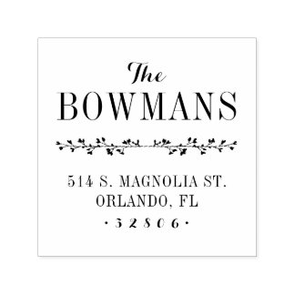 Family Monogram Address Stamp