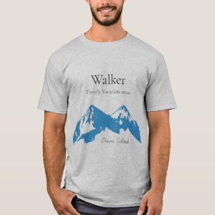 Family Mountain Vacation Matching Last Name T-Shirt