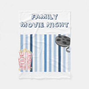 Family Movie Night Fleece Blanket