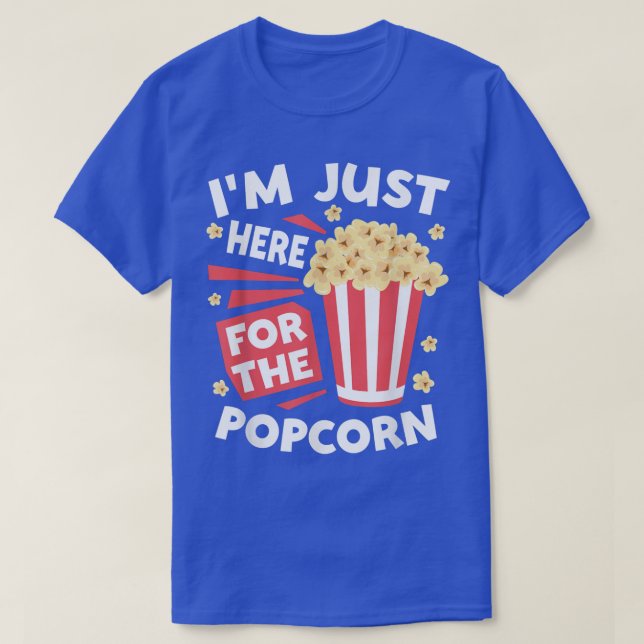 Family Movie Watching Night Popcorn Lovers  T-Shirt (Design Front)