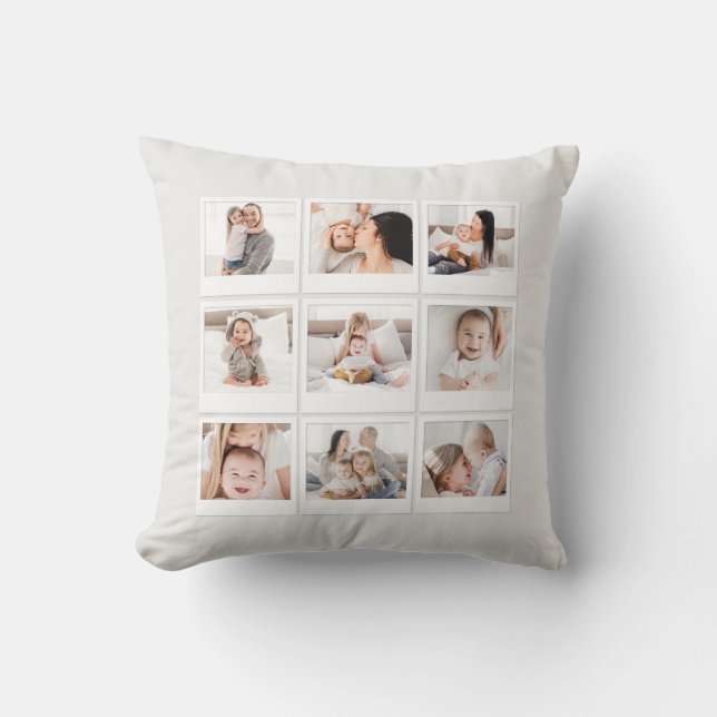 family multi photo photograph cushion (Front)