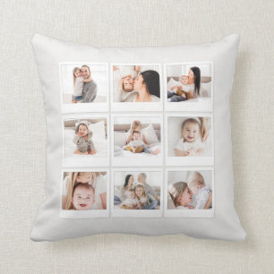 family multi photo photograph cushion