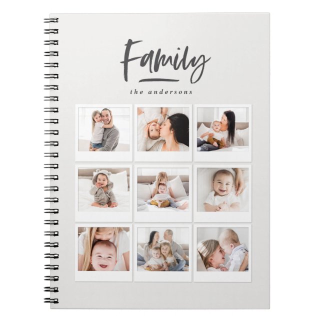 family multi photo photograph notebook (Front)