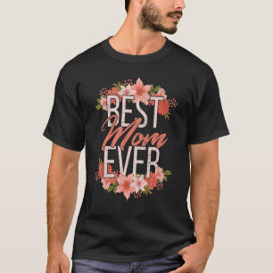 Family Mummy Best Mum Ever Proud Mama Vintage Flow T-Shirt