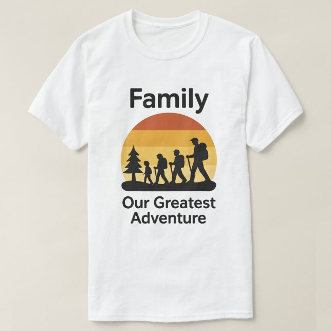 Family My Greatest Adventure T-Shirt – Cozy Parent (Design Front)