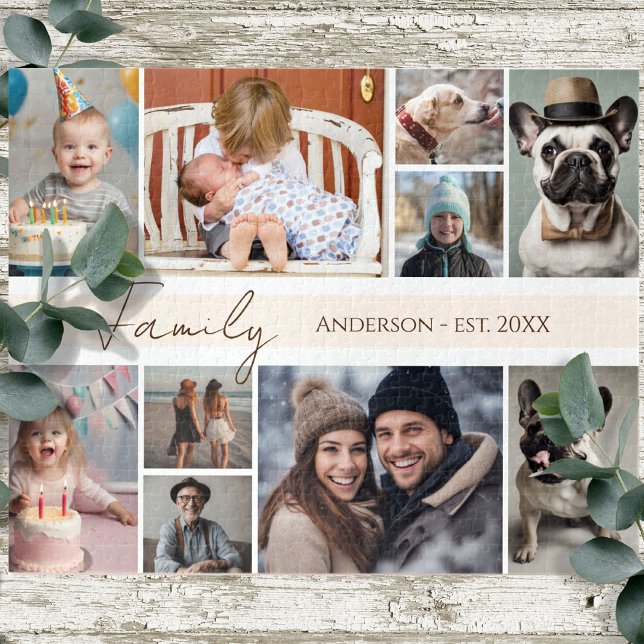 Family Name 10 Multiple Photo  Jigsaw Puzzle (Creator Uploaded)