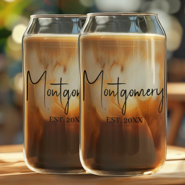 Family Name  Can Glass (Personalized family name can glasses
)