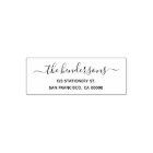 Family Name Chic Calligraphy Return Address