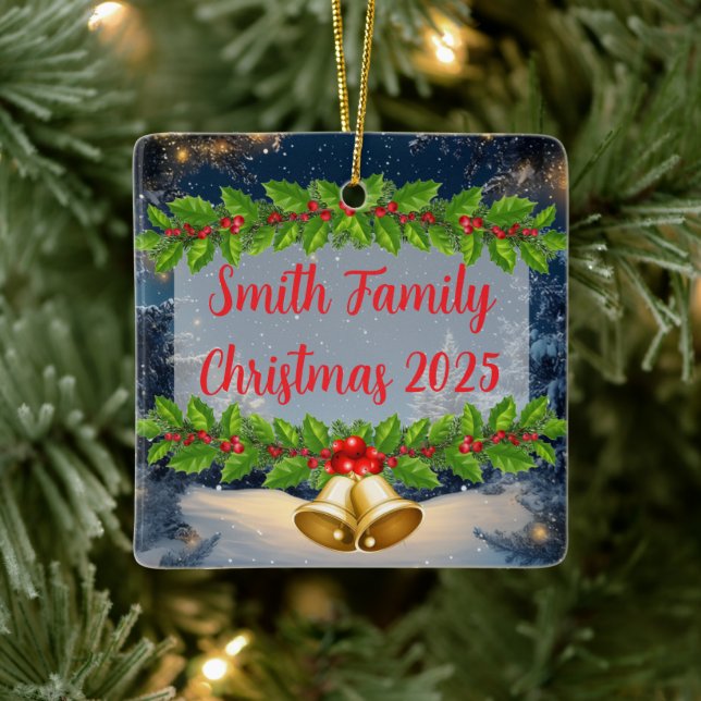 Family Name Christmas Ornament (Tree)