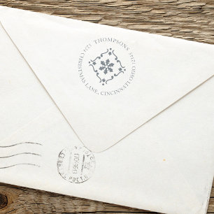Family Name Christmas Return Address Custom Self-inking Stamp