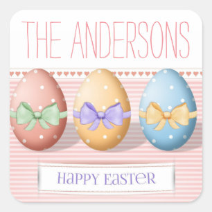 Family Name Easter Egg Stickers