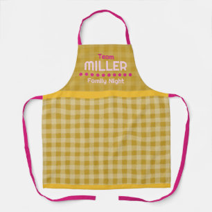 Family name family night vacation apron