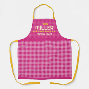 Family name family night vacation apron