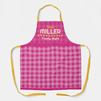 Family name family night vacation  apron