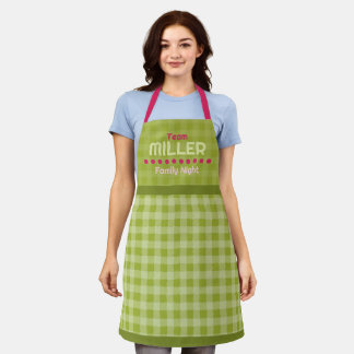 Family name family night vacation  apron