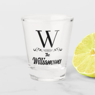 Family Name Monogram  Shot Glass