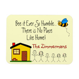 Family Name -No Place Like Home Magnet