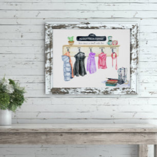 Family Name Personalised Mudroom Keepsake Print