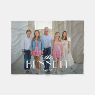Family Name Personalised Photo Blanket