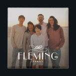 Family Name Personalised Photo Magnet<br><div class="desc">Photo gifts make the best gifts! Easily personalised with your text and/or photo(s) for a custom look. Designed by Berry Berry Sweet. View more designs at www.berryberrysweet.com</div>